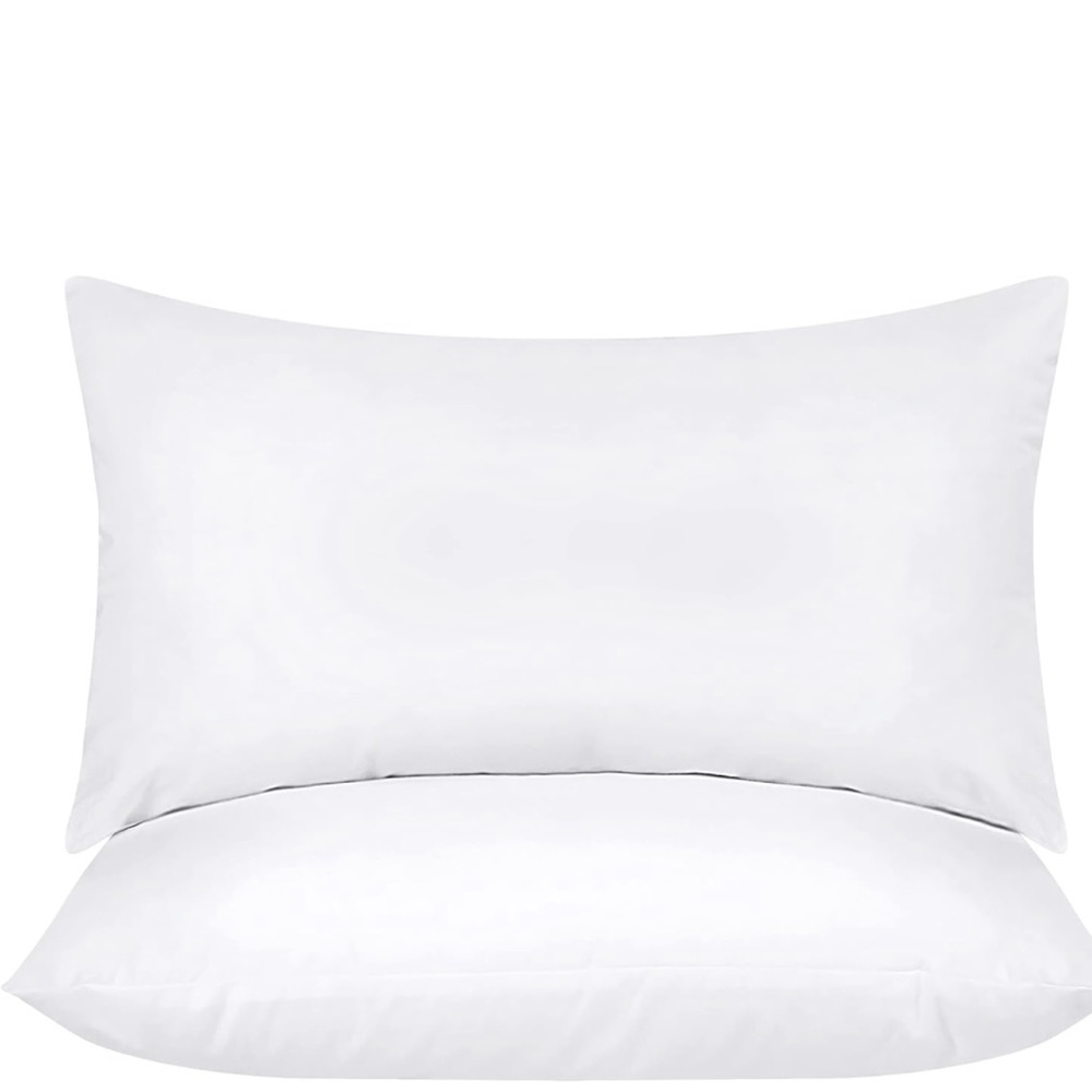 Utopia Bedding Throw Pillows Insert (Pack of 2, White) 12 x 20 Inches